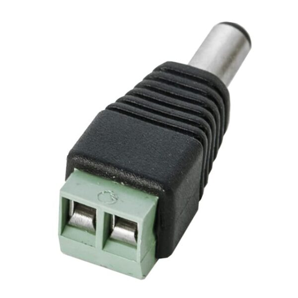 Strom-Adapter DC-Hohlstecker 2 Pin Schraubklemme (männlich)
