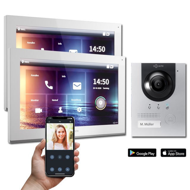 Hybride Türstation mit 2 x 10 Monitor