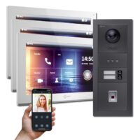 IP Türsprechanlage mit Fingerprint für 2 Familien