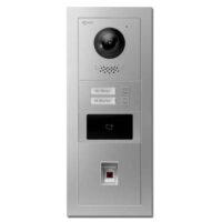 IP Türstation in silber mit Fingerprint und RFID