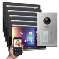IP Türsprechanlage mit 5 Monitoren