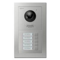 Türstation für 5 Teilnehmer in silber
