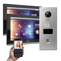 IP Türsprechanlage mit 2 Klingeln, Fingerprint und RFID
