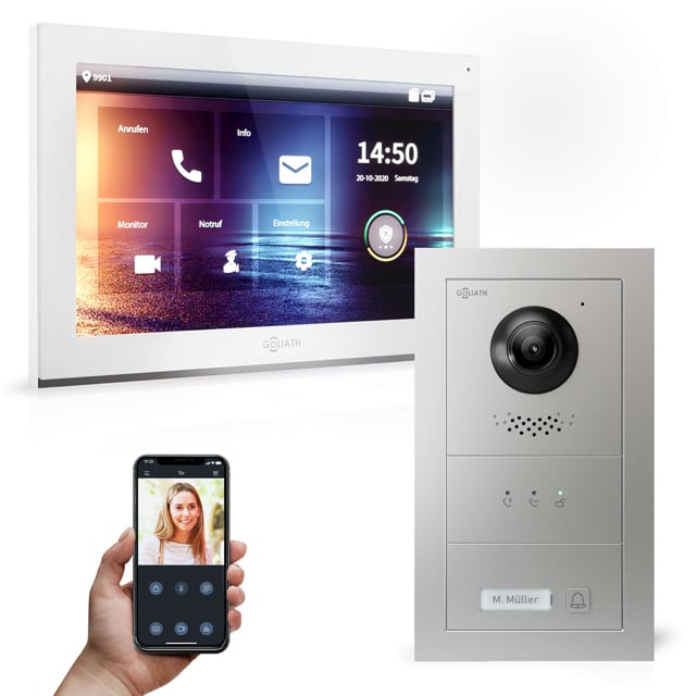 IP Türsprechanlage mit 1 Klingel