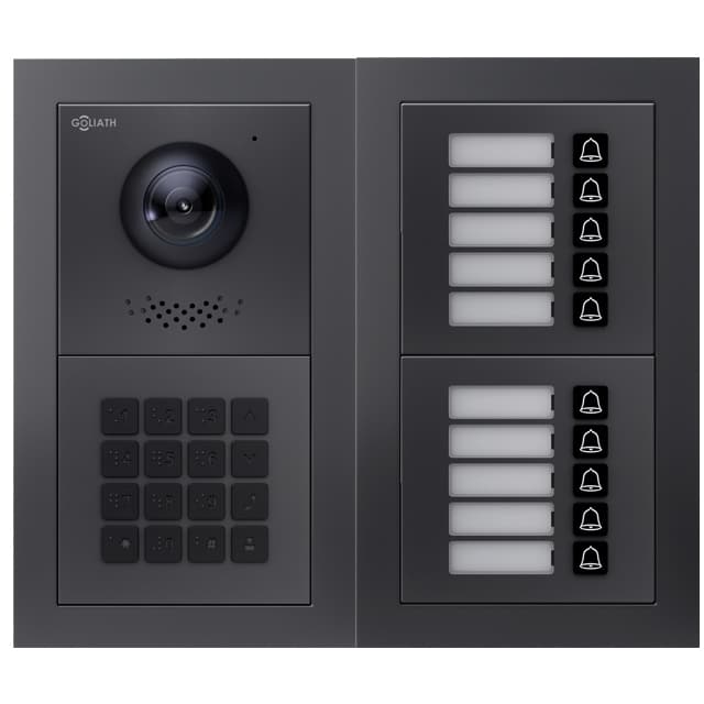 Goliath Türsprechanlage für 10 Familien in anthrazit