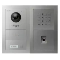 Goliath-Türsprechanlage-1-Familie-Tastenfeld-Fingerprint-silber Goliath Türsprechanlage in silber mit Fingerprint und Tastenfeld