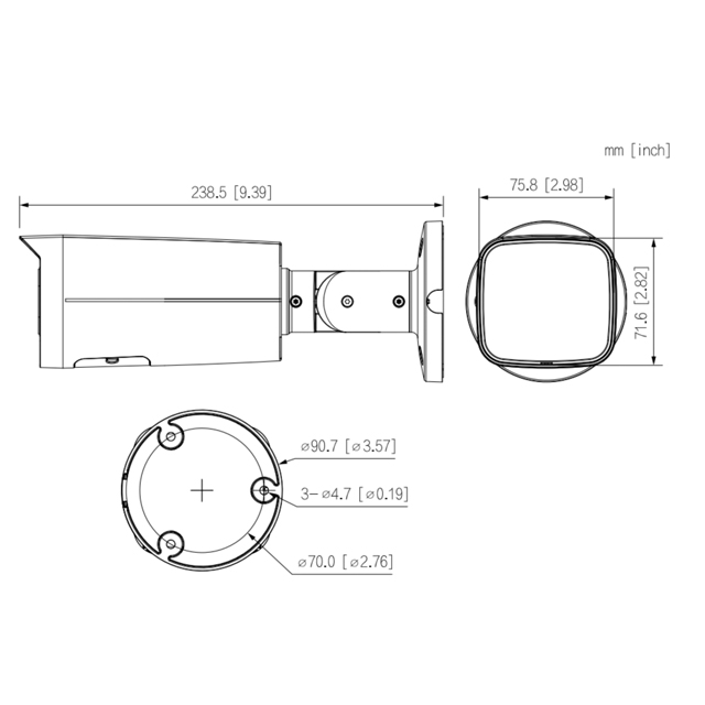 IP Überwachungskamera mit Motorzoom