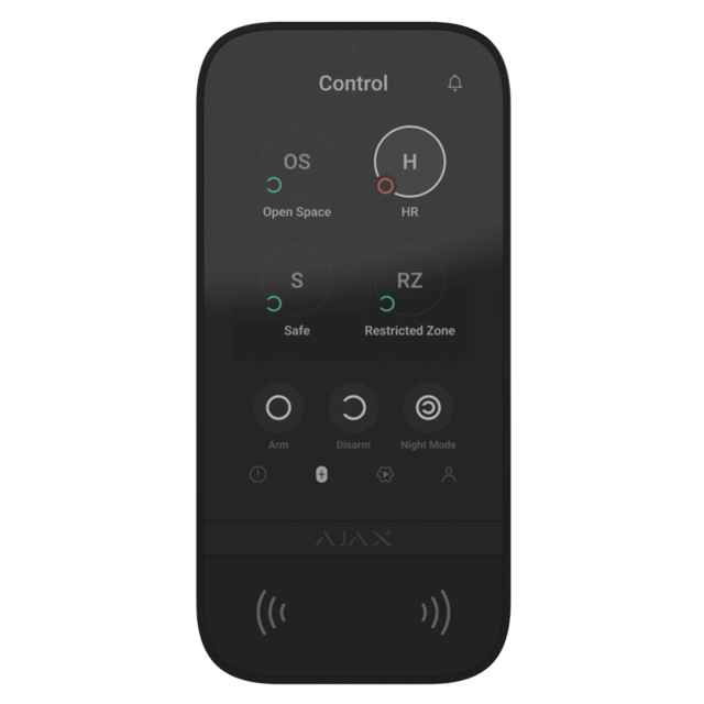 Bedienteil mit Touchscreen