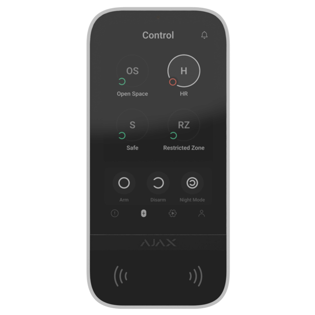 AJAX Bedienteil in weiß