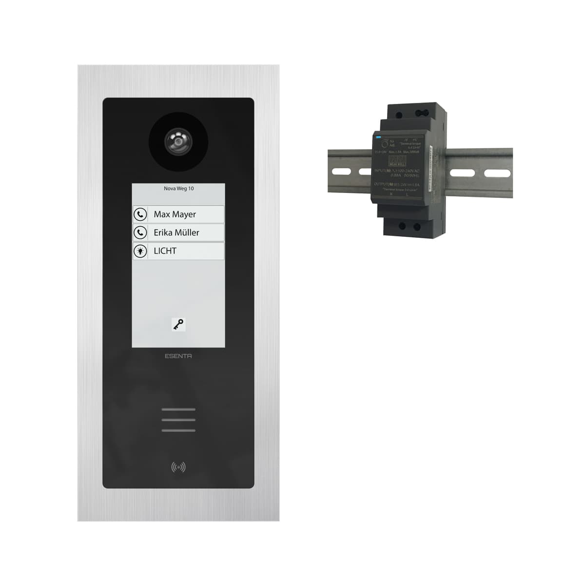Esenta IP Türsprechanlage mit NFC und Pin