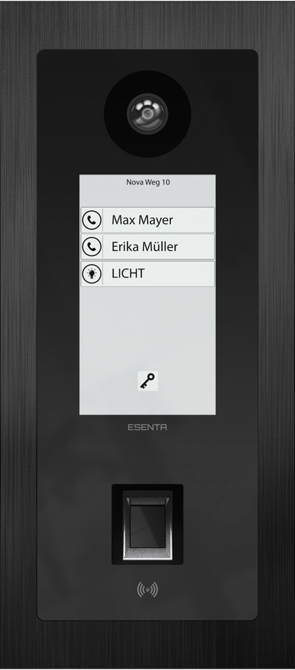 Esenta IP Türsprechanlage mit NFC und Fingerabdruck