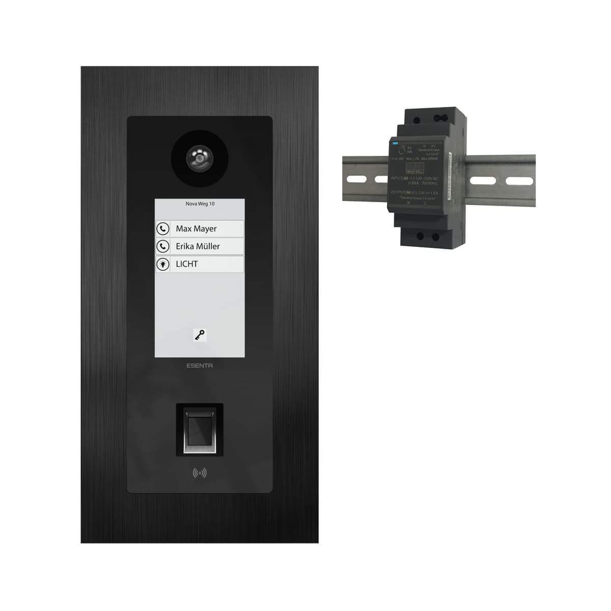 Esenta IP Türsprechanlage mit NFC und Fingerabdruck