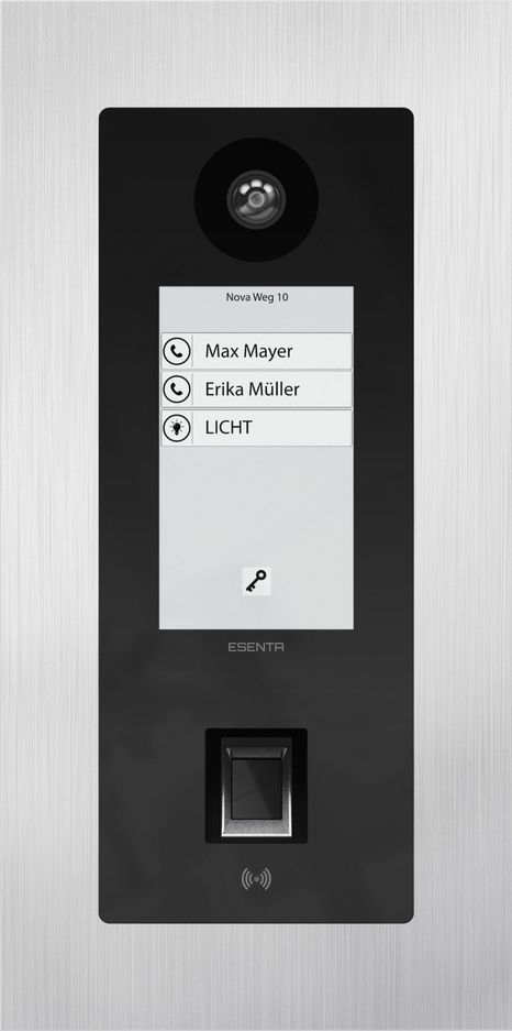 Esenta IP Türsprechanlage mit NFC und Fingerabdruck