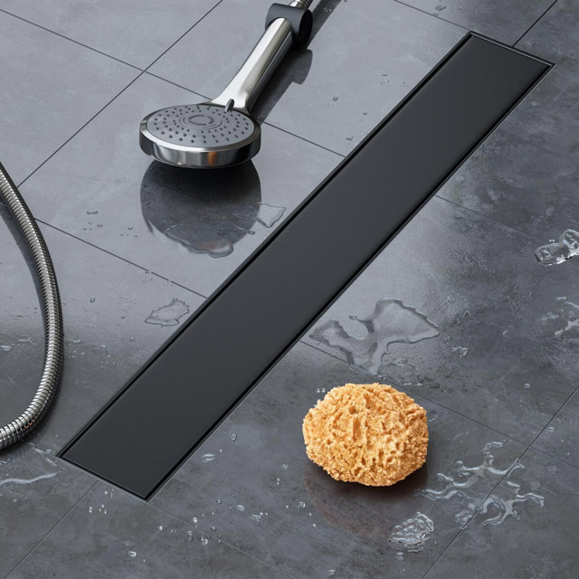 Vilstein Duschrinne Schwarz