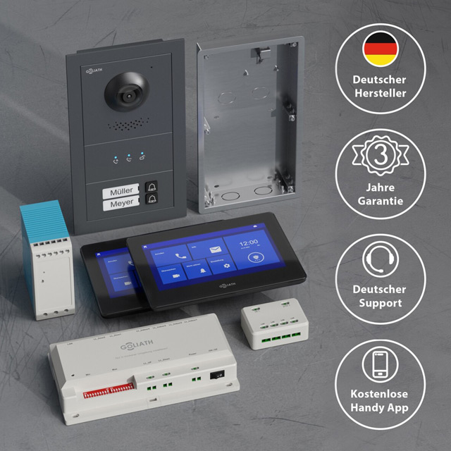 Goliath-Basic-2-Draht-BUS-Tuersprechanlage-FullHD-App-2-Fam-Anthrazit-Schwarz-Aufputz-AV-BLS-13A_4 Goliath Basic 2-Draht BUS