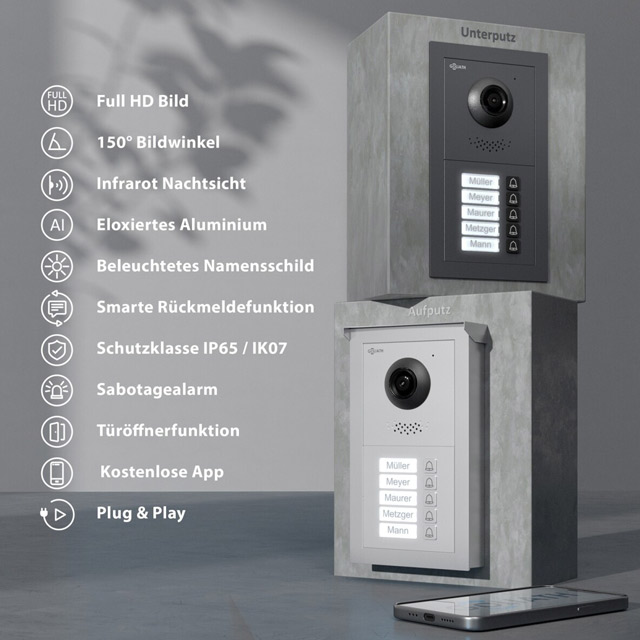 Goliath-Basic-2-Draht-BUS-Tuersprechanlage-FullHD-App-5-Fam_1 Goliath Basic 5 Familien Türstation