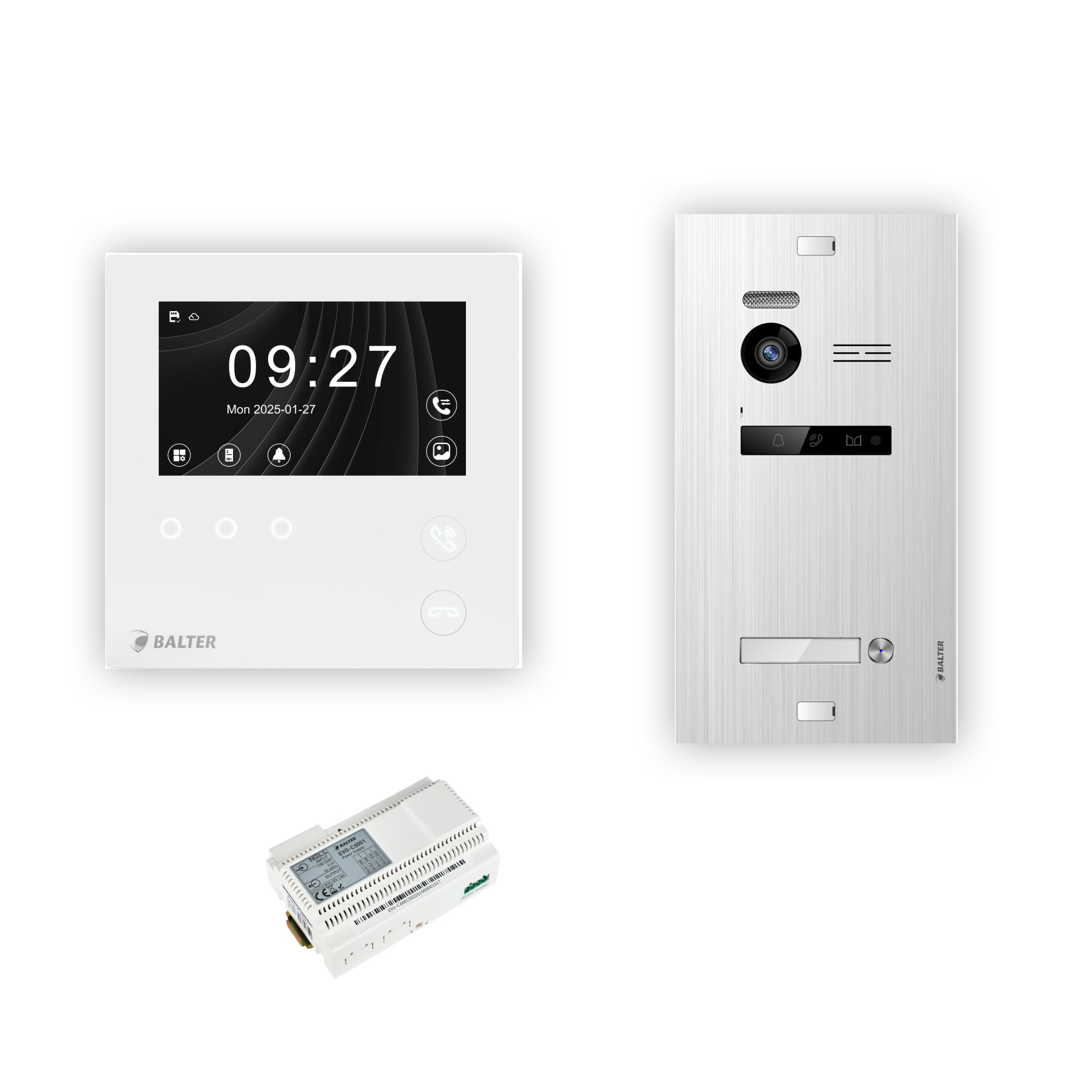 Balter EVO HD Mini Video Türsprechanlage für 1-6 Teilnehmer