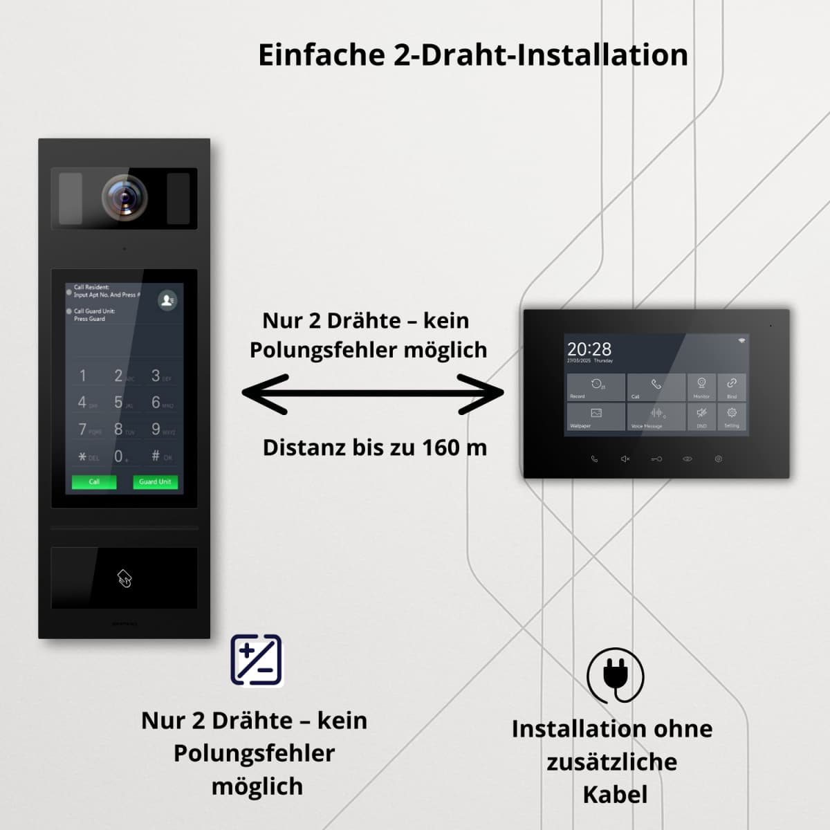 Schutzer 2 Draht Installation