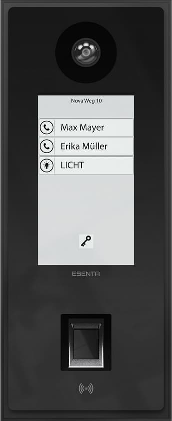 Esenta IP Türsprechanlage mit NFC und Fingerabdruck